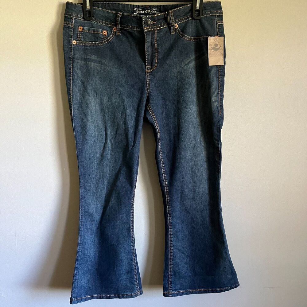 NWT Torrid Source of Wisdom Jeans 16 Isabella Bootcut Stretch Medium Blue Wash